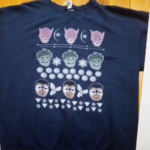 Marvel Men's Navy Graphic Crewneck Sweater